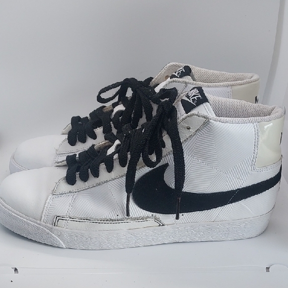 Nike‎ Blazer Titulares High-top Black And White Mens Sneakers US Size 13 - Picture 1 of 7
